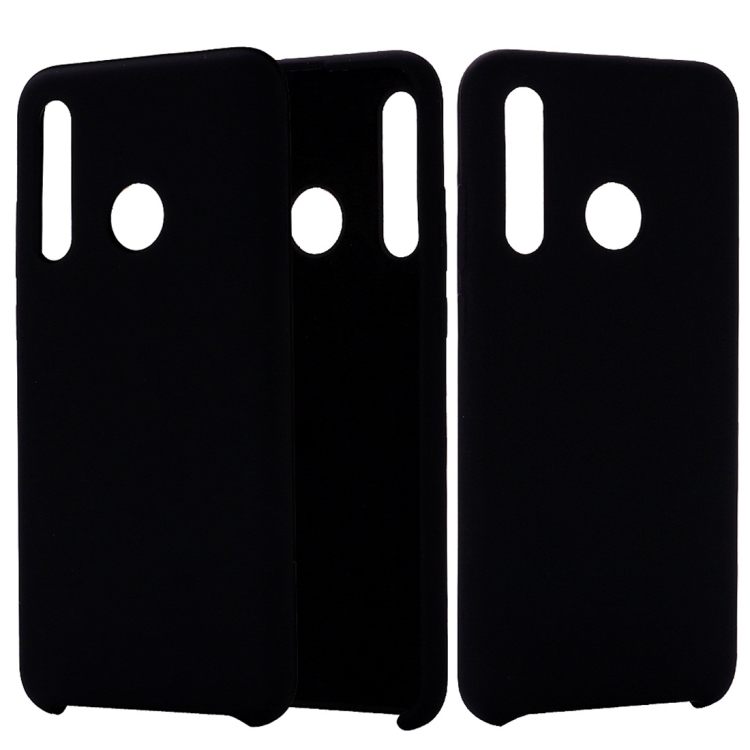 

Solid Color Liquid Silicone Dropproof Protective Case for Huawei Honor 10i(Black)