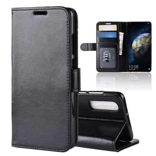 

R64 Texture Single Fold Horizontal Flip Leather Case for Huawei P30, with Holder & Card Slots & Wallet (Black)