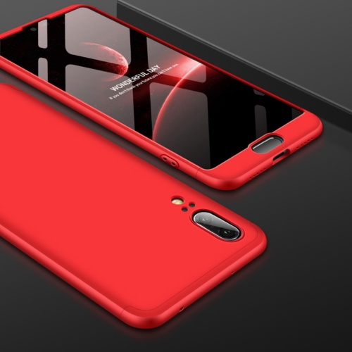 

GKK for Huawei P20 PC 360 Degrees Full Coverage Protective Case Back Cover(Red)