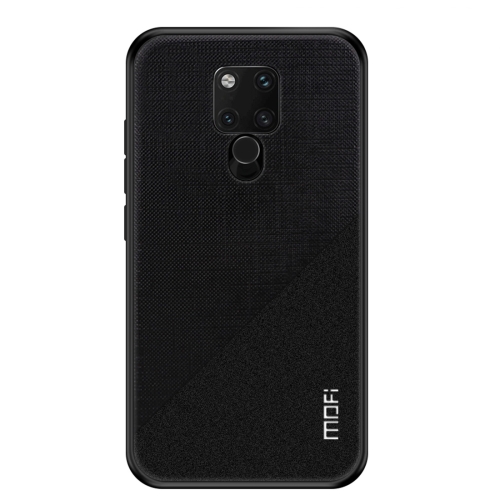 

MOFI Shockproof TPU + PC + Cloth Pasted Case for Huawei Mate 20 X(Black)