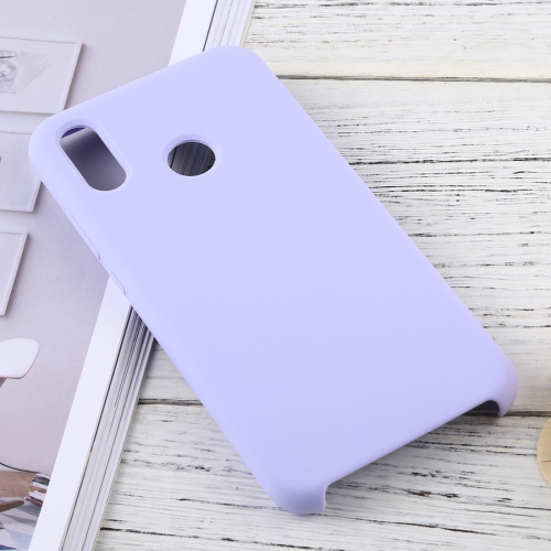 

Solid Color Liquid Silicone Dropproof Protective Case for Huawei P20 Lite (Light Purple)