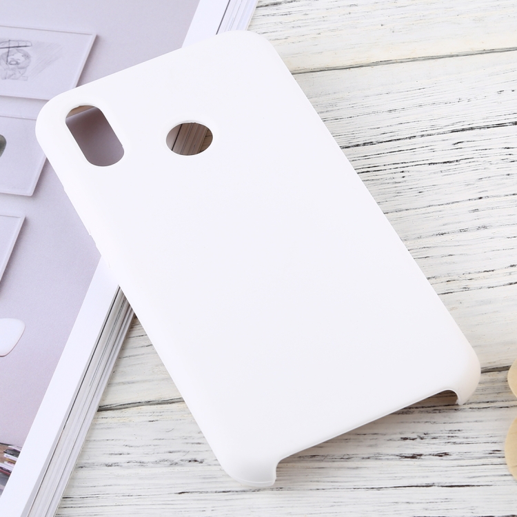 

Solid Color Liquid Silicone Dropproof Protective Case for Huawei P20 Lite (White)