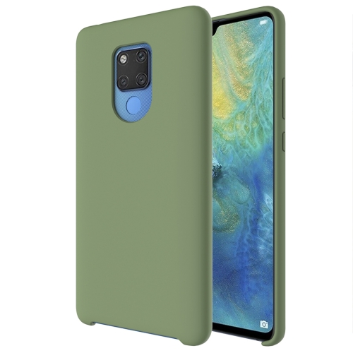 

Pure Color Liquid Silicone Case for Huawei Mate 20 X (Army Green)