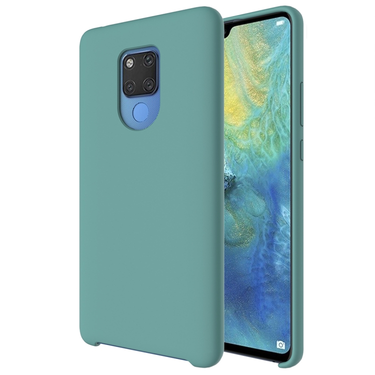 

Pure Color Liquid Silicone Case for Huawei Mate 20 X (Green Lake)