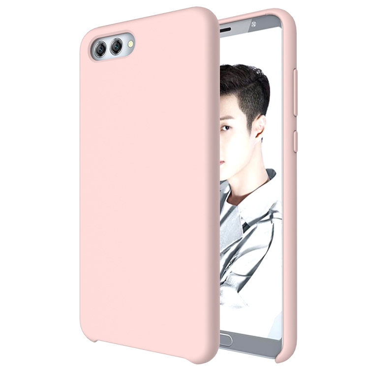 

Pure Color Liquid Silicone Case for Huawei Honor View 10 / nova 2s (Pink)
