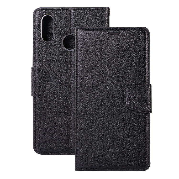 

Silk Texture Horizontal Flip Leather Case for Huawei nova 3, with Holder & Card slots & Wallet & Photo Frame (Black)