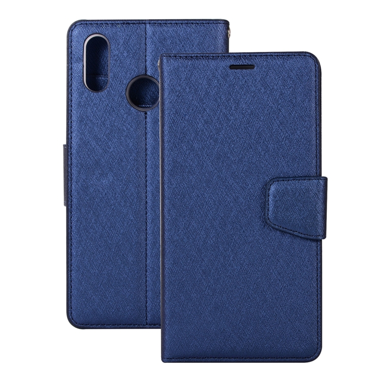 

Silk Texture Horizontal Flip Leather Case for Huawei Honor Note 10, with Holder & Card slots & Wallet & Photo Frame (Dark Blue)