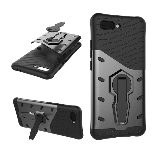 

PC + TPU Dropproof Sniper Hybrid Case for Huawei Honor 10, with 360 Degree Rotation Holder(Black)
