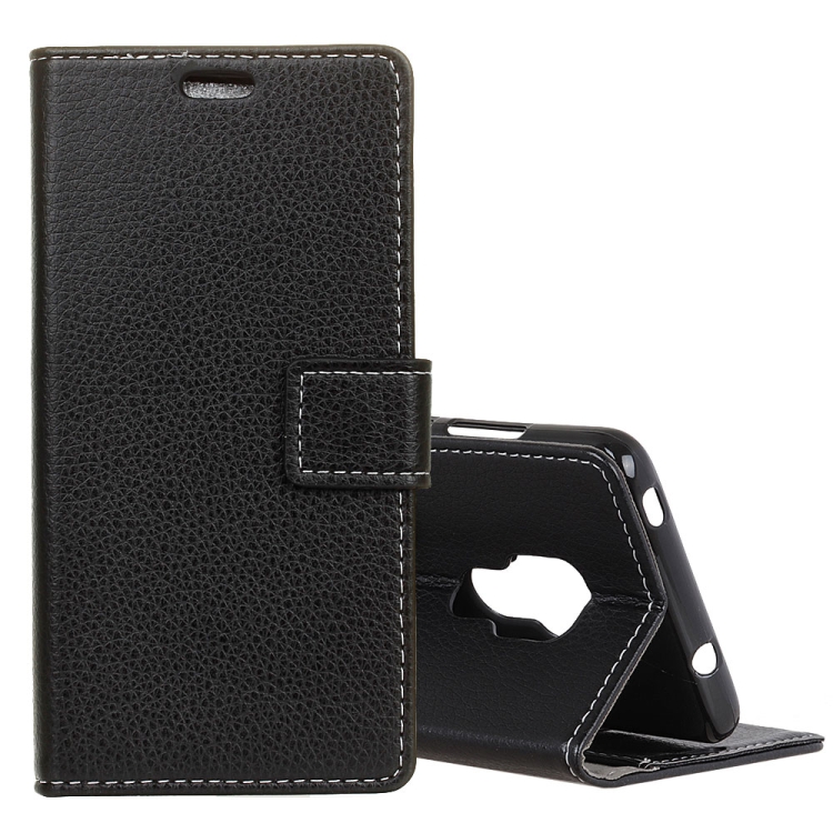 

Litchi Texture Horizontal Flip Leather Case for Huawei Mate 20, with Holder & Card Slots & Wallet (Black)