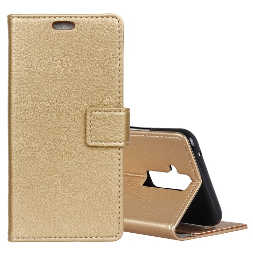 

Litchi Texture Horizontal Flip Leather Case for Huawei Mate 20 Lite, with Holder & Card Slots & Wallet (Gold)