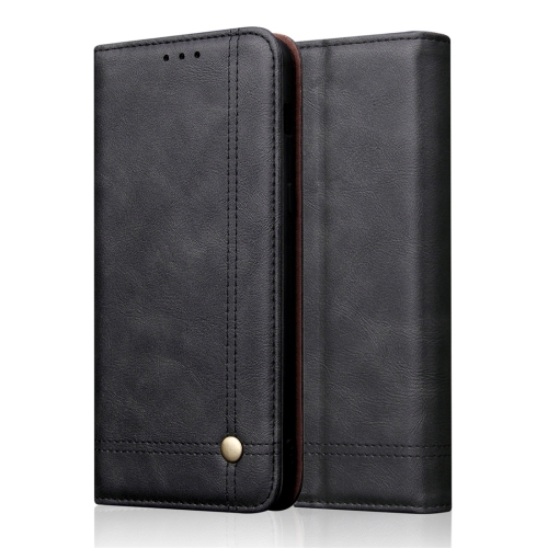 

Casual Style Retro Crazy Horse Texture Horizontal Flip Leather Case for Huawei Y6 Pro / Enjoy 9e, with Card Slots & Holder & Wallet (Black)