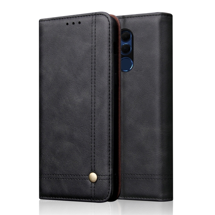 

Casual Style Retro Crazy Horse Texture Horizontal Flip Leather Case for Huawei Honor 8X, with Card Slots & Holder & Wallet (Black)