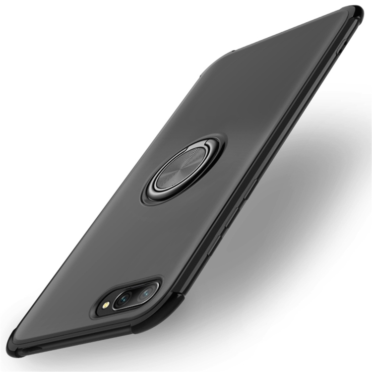 

Shockproof TPU Protective Case for Huawei Honor 10, with Holder (Black)