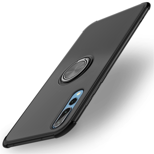 

Shockproof TPU Protective Case for Huawei P20 Pro, with Holder (Black)