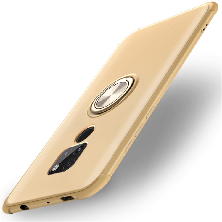 

Shockproof TPU Protective Case for Huawei Mate 20, with Holder (Gold)