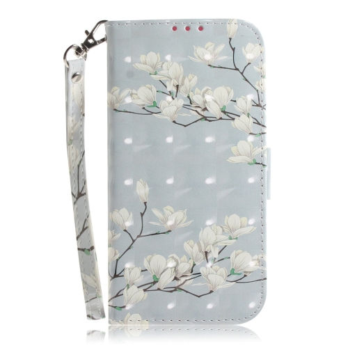 

Magnolia Pattern 3D Coloured Drawing Horizontal Flip Leather Case for Huawei P30 Pro, with Holder & Card Slots & Wallet