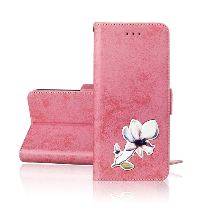 

Retro Aluminium Alloy Horizontal Flip Leather Case for Huawei P30 Pro, with Holder & Card Slots & Wallet (Pink)
