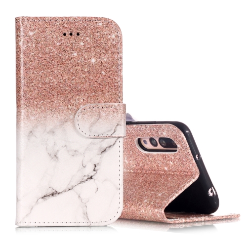 

Marble Pattern Horizontal Flip Leather Case with Holder & Card Slots & Wallet for Huawei P20 Pro