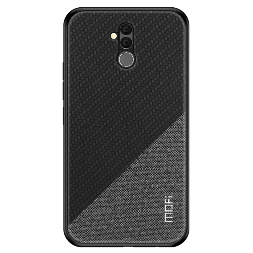 

MOFI Shockproof TPU + PC + Cloth Pasted Case for Huawei Mate 20 Lite(Black)