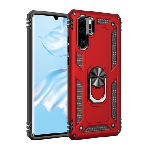 

Armor Shockproof TPU + PC Protective Case for Huawei P30 Pro, with 360 Degree Rotation Holder (Red)