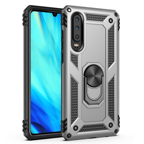 

Armor Shockproof TPU + PC Protective Case for Huawei P30, with 360 Degree Rotation Holder (Silver)