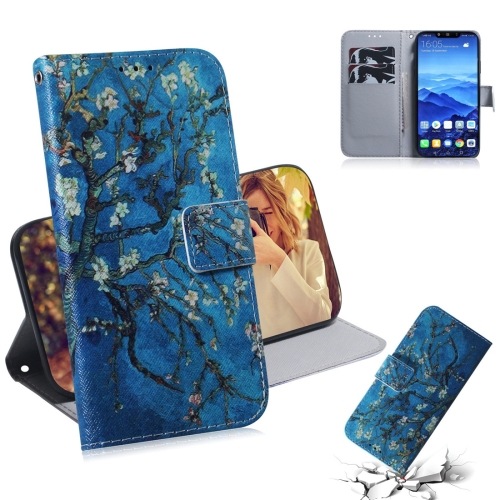 

Apricot Flower Pattern Coloured Drawing Horizontal Flip Leather Case for Huawei Mate 20 Lite, with Holder & Card Slots & Wallet