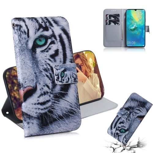 

Tiger Pattern Coloured Drawing Horizontal Flip Leather Case for Huawei Mate 20 X, with Holder & Card Slots & Wallet