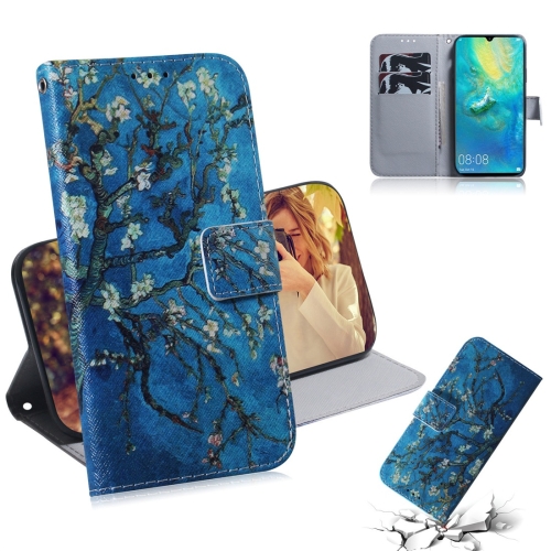 

Apricot Flower Pattern Coloured Drawing Horizontal Flip Leather Case for Huawei Mate 20 X, with Holder & Card Slots & Wallet