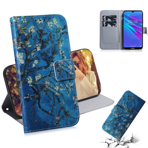 

Apricot Flower Pattern Coloured Drawing Horizontal Flip Leather Case for Huawei Y6 (2019), with Holder & Card Slots & Wallet