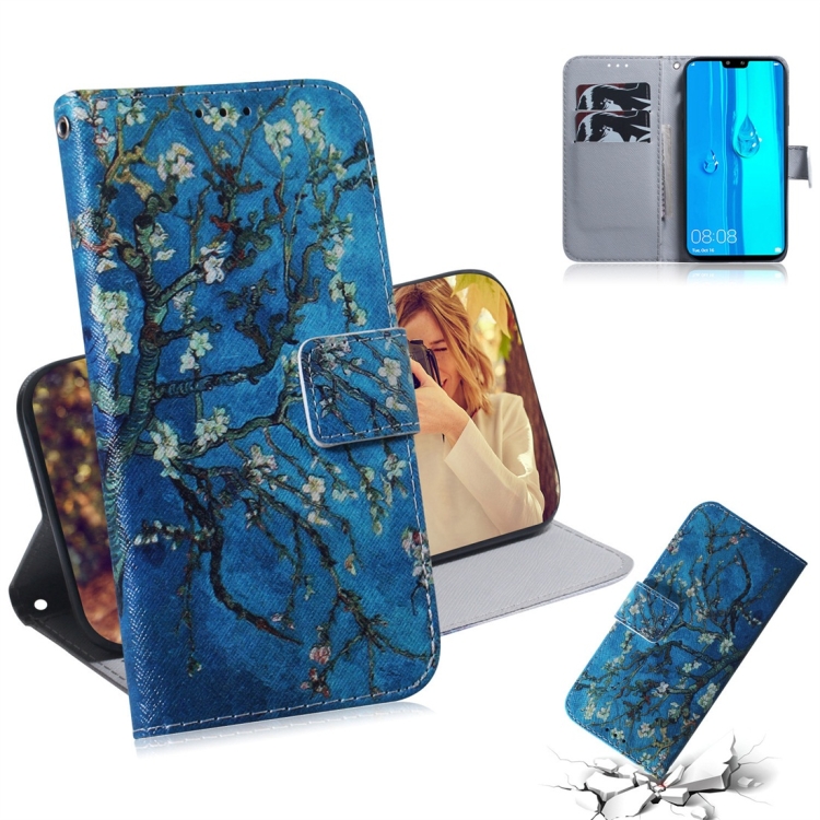 

Apricot Flower Pattern Coloured Drawing Horizontal Flip Leather Case for Huawei Y9 (2019) / Enjoy 9 Plus, with Holder & Card Slots & Wallet