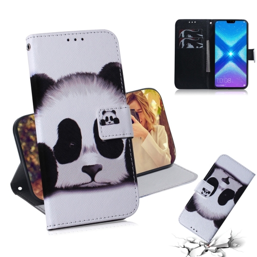 

Panda Pattern Coloured Drawing Horizontal Flip Leather Case for Huawei Honor 8X, with Holder & Card Slots & Wallet