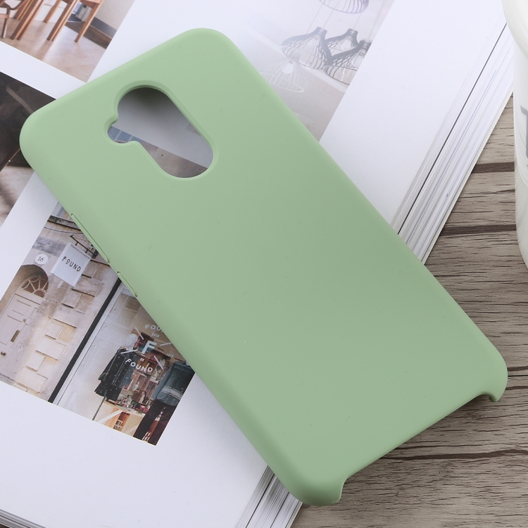 

Solid Color Full Coverage Liquid Silicone Back Case for Huawei Mate 20 Lite (Green)