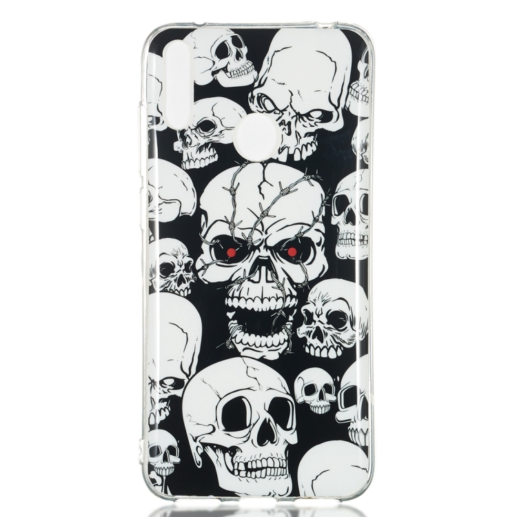 

Red Eye Ghost Pattern Noctilucent TPU Soft Case for Huawei Y7 Pro(2019)