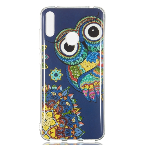 

Blue Owl Pattern Noctilucent TPU Soft Case for Huawei Y7 Pro(2019)