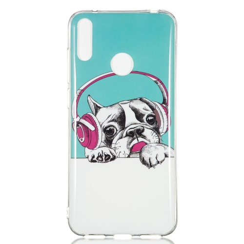 

Headphone Puppy Pattern Noctilucent TPU Soft Case for Huawei Y7 Pro(2019)