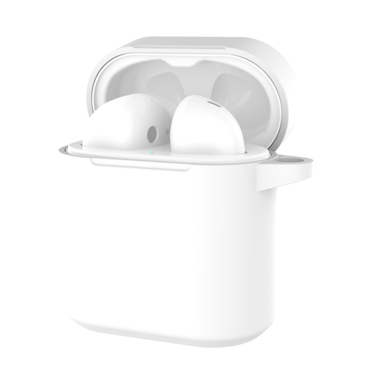 

Silicone Charging Box Silicone Protective Case for Huawei Honor FlyPods / FlyPod Pro / FreeBuds2 / FreeBuds2 Pro(White)