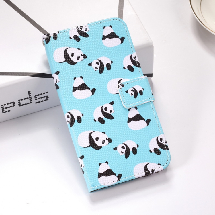 

Pandas Pattern Colored Drawing Horizontal Flip Leather Case for Huawei P30 Lite, with Holder & Card Slots & Wallet & Lanyard