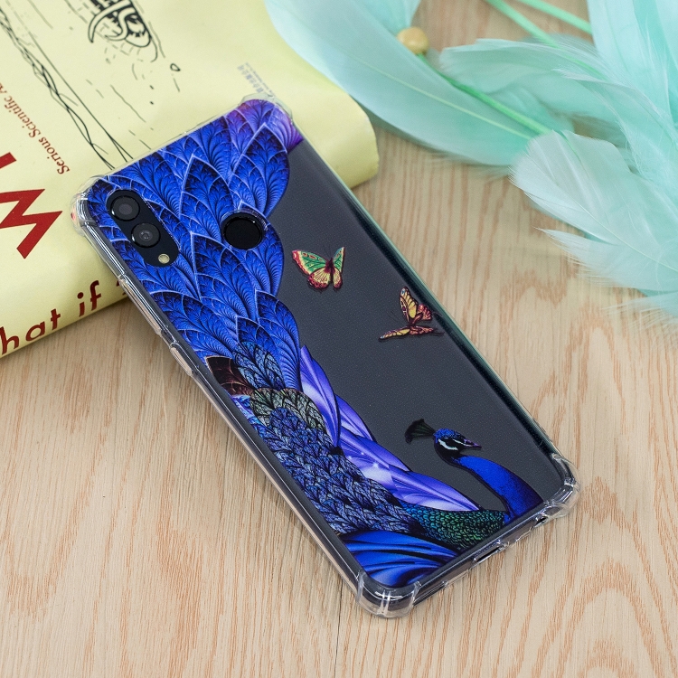 

Peacock Pattern Oil Embossed TPU Case for Huawei Honor 10 Lite / P Smart (2019)
