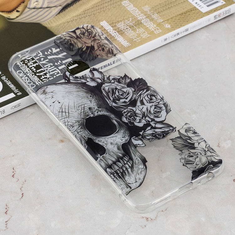 

Skull Heads Pattern Transparent Clear TPU Case for Huawei Y9 (2019) / Enjoy 9 Plus