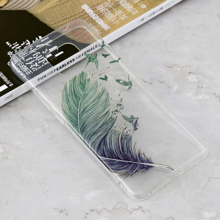 

Feather Pattern Transparent Clear TPU Case for Huawei Mate 20 Pro