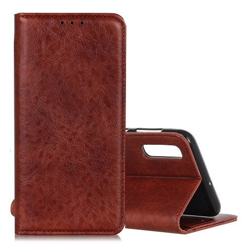 

Magnetic Retro Crazy Horse Texture Horizontal Flip Leather Case for Huawei Y6 Pro 2019, with Holder & Card Slots & Photo Frame (Brown)