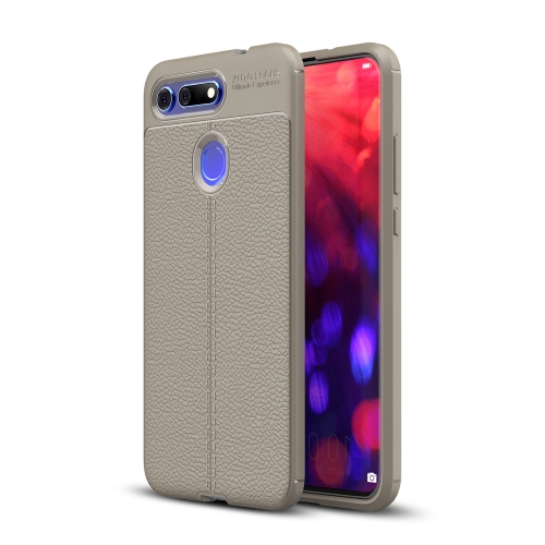 

Litchi Texture TPU Shockproof Case for Huawei Honor V20(Grey)