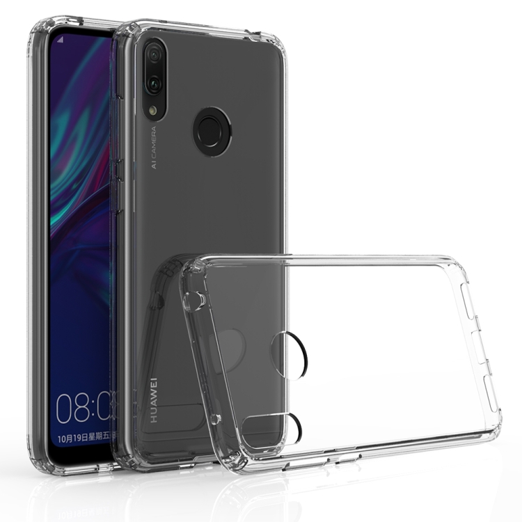 

Scratchproof TPU + Acrylic Protective Case for Huawei Y7(Transparent)