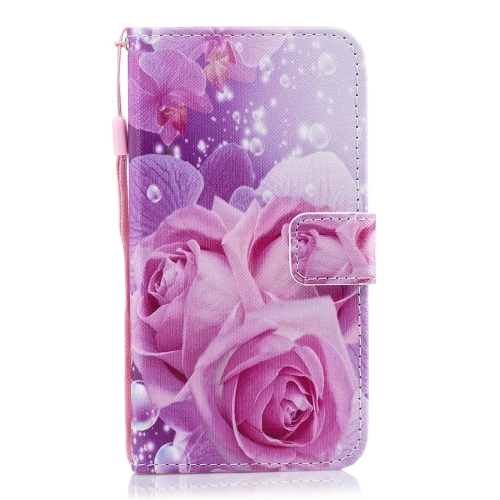 

Rose Pattern Horizontal Flip Leather Case for Huawei Enjoy 9, with Holder & Card Slots & Wallet
