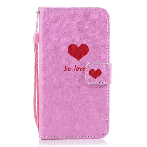 

Heart Pattern Horizontal Flip Leather Case for Huawei Honor View 20, with Holder & Card Slots & Wallet