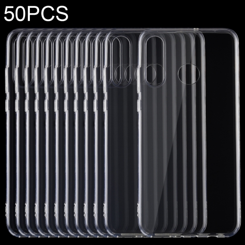 

50 PCS 0.75mm Ultrathin Transparent TPU Soft Protective Case for Huawei P30 Lite