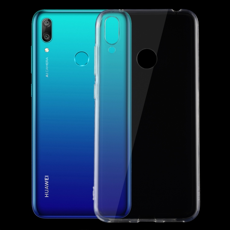 

0.75mm Ultrathin Transparent TPU Soft Protective Case for Huawei Y7 2019