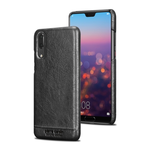 

Pierre Cardin PCL-P03 Shockproof PC + Leather Protective Case for Huawei P20(Black)