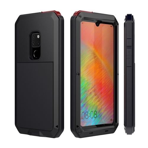 

Tank Waterproof Dustproof Shockproof Aluminum Alloy + Silicone Case for Huawei Mate 20 (Black)
