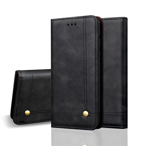 

Casual Style Retro Crazy Horse Texture Horizontal Flip Leather Case for Huawei Nova 3i / P smart+, with Card Slots & Holder & Wallet (Black)